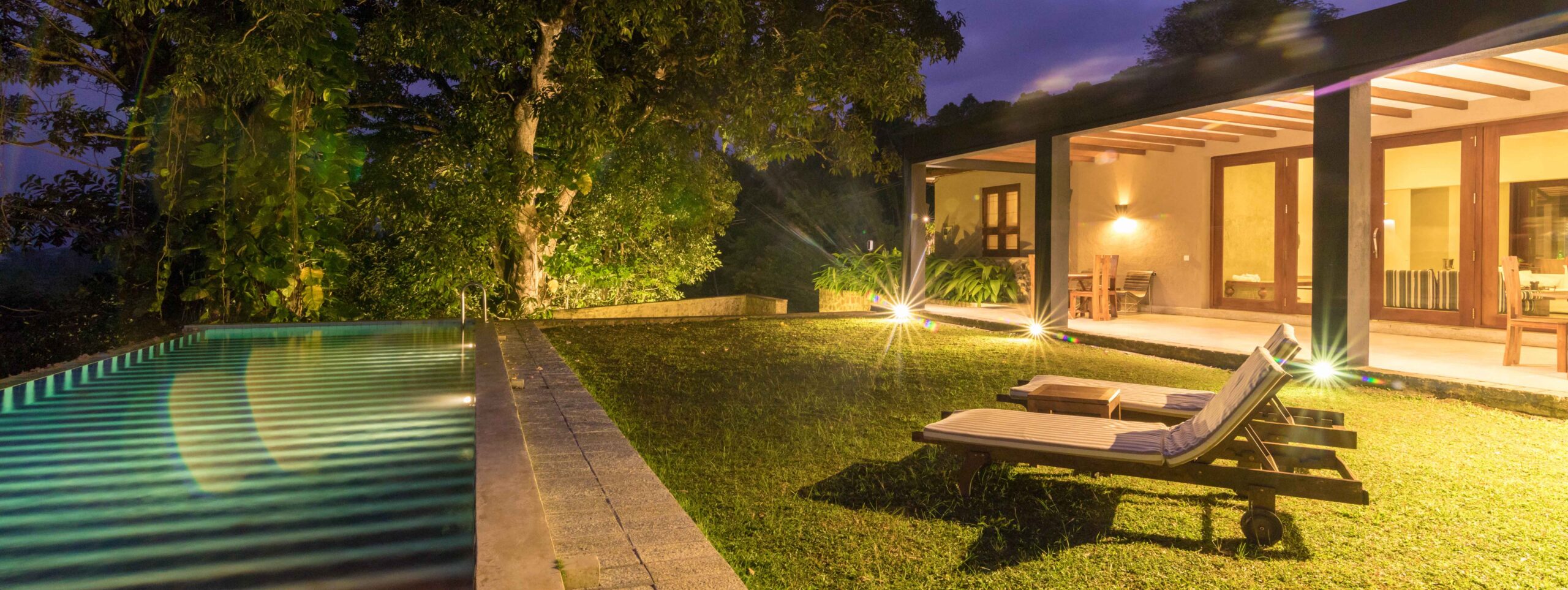 Aerial view of the peaceful estate landscape at Mount Havana